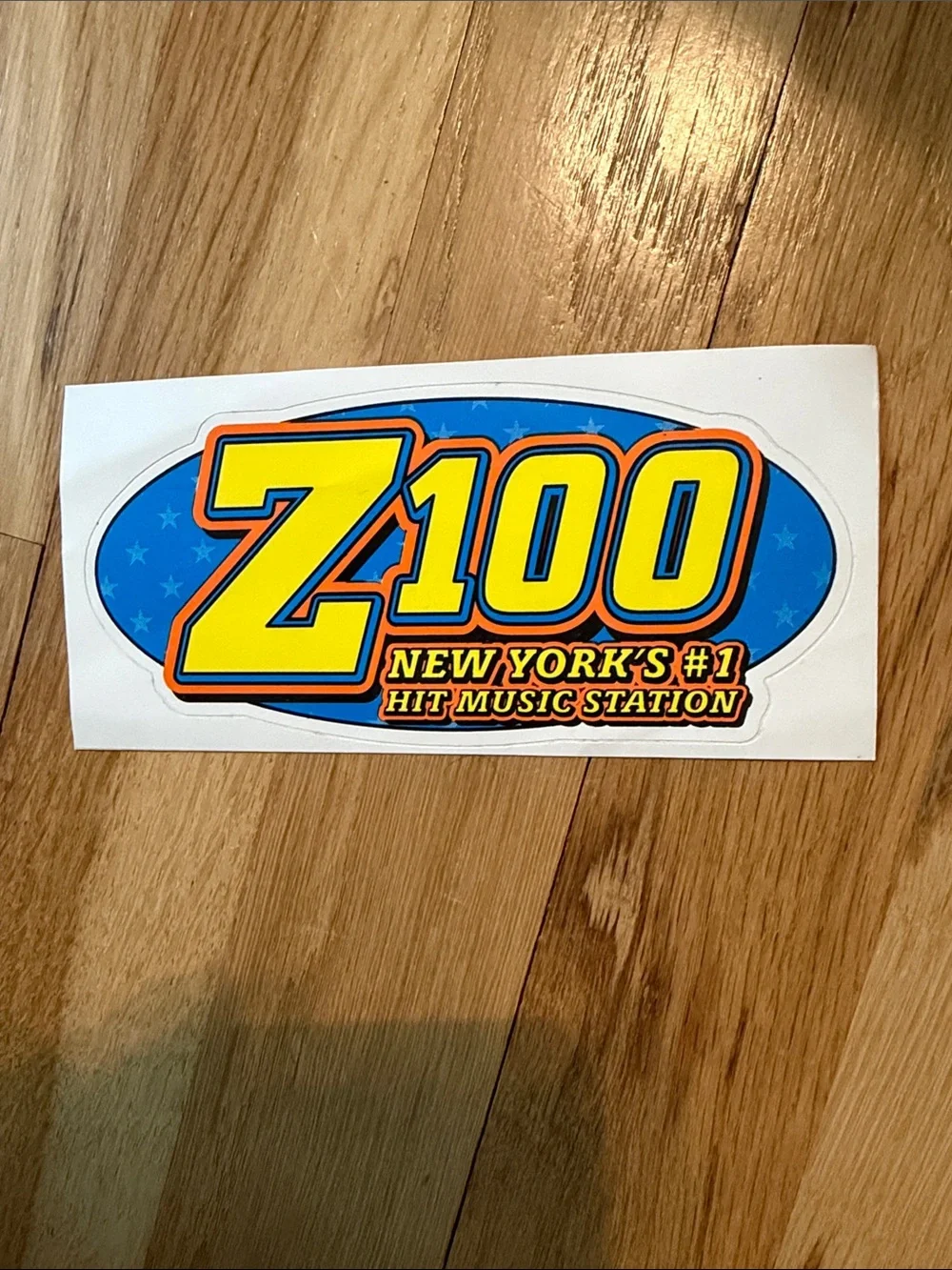 UNUSED Vintage Z100 WHTZ FM Radio Station Bumper Sticker “NYC #1 Music Station”